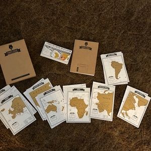 Travelogue-A New Journey with Every Page Journal & Scratch Map/ great Travel Gif